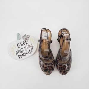 Madden Girl Leopard Print Wedges Size 8.5